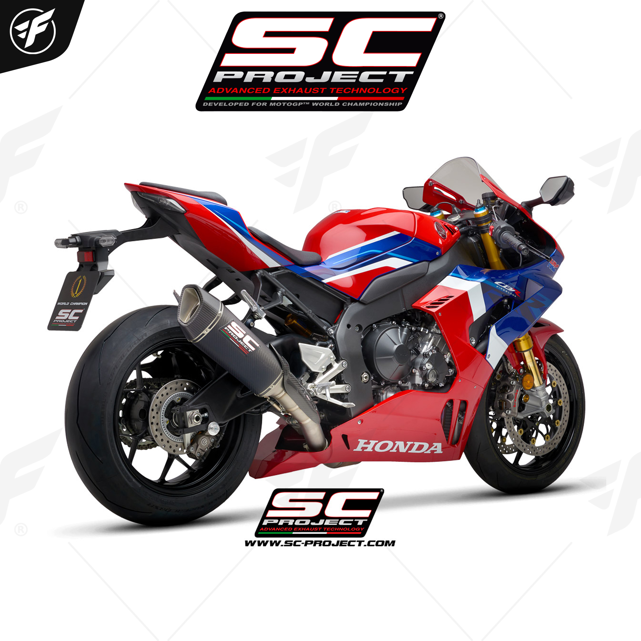 HONDA CBR1000RR-R (2020 - 2022) SC1-R Muffler, carbon fiber