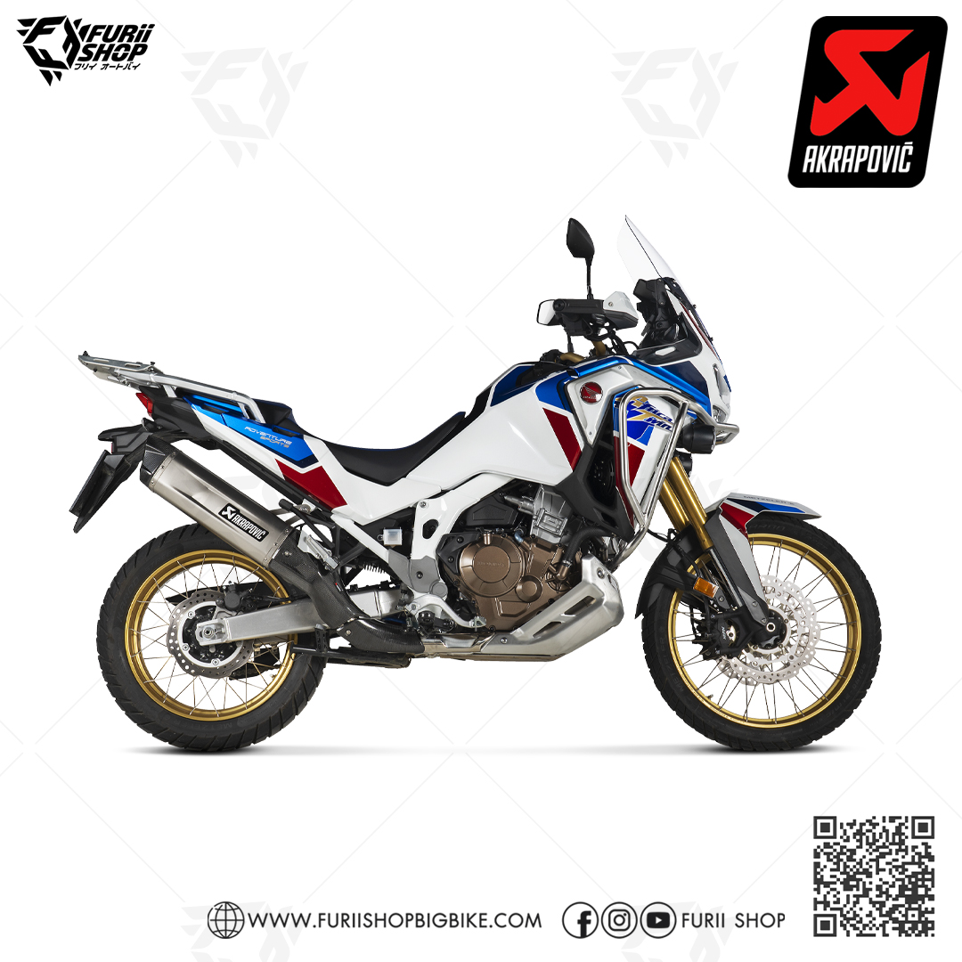 ท่อ AKRAPOVIC SLIP ON NEW SHAPE FOR Honda AfricaTwin 2020-2022 CRF1100L