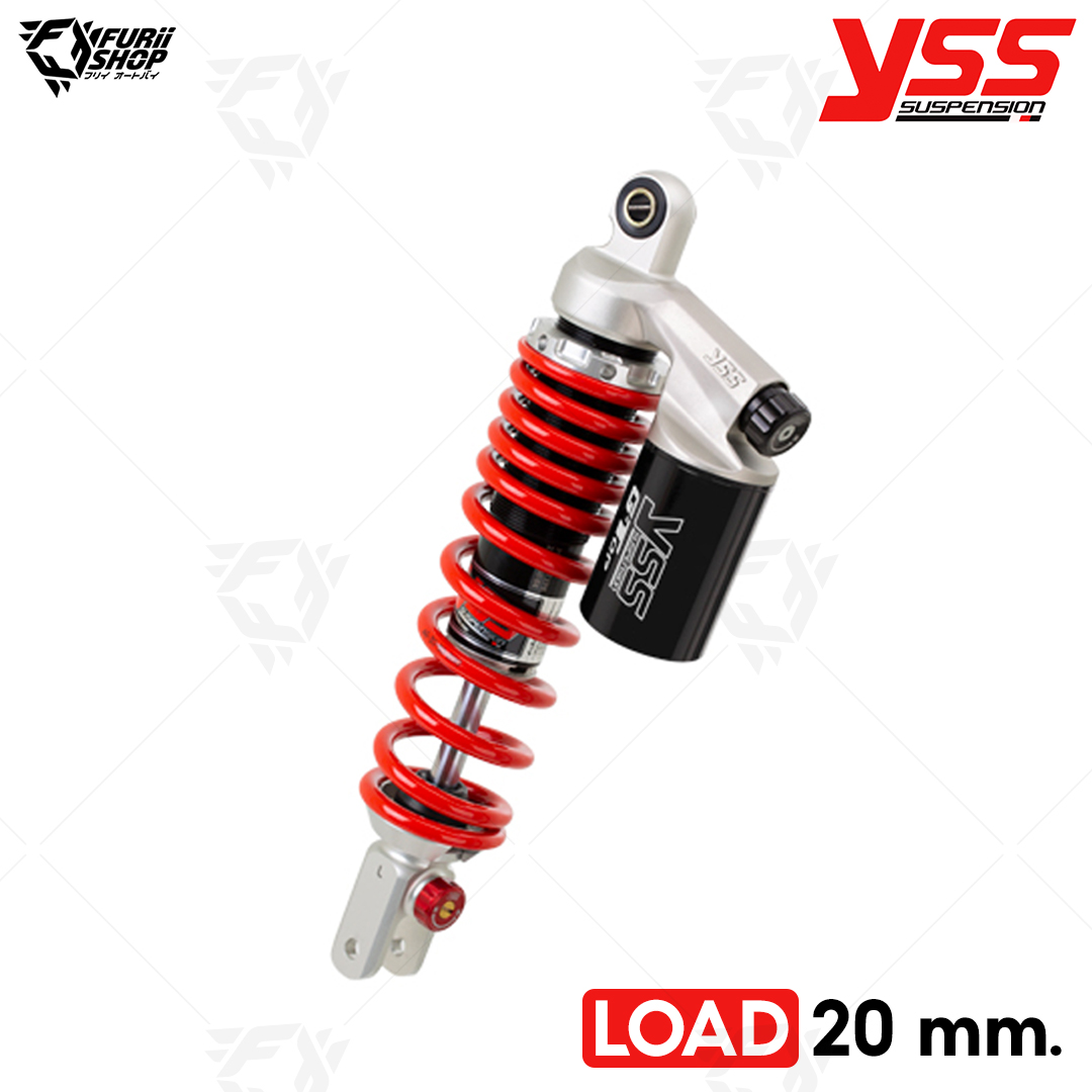 โช๊คหลังแต่ง YSS G-TOP Smooth LOAD 20 mm. (OG362-320TRC-11-858) : for Honda Click 160 '22