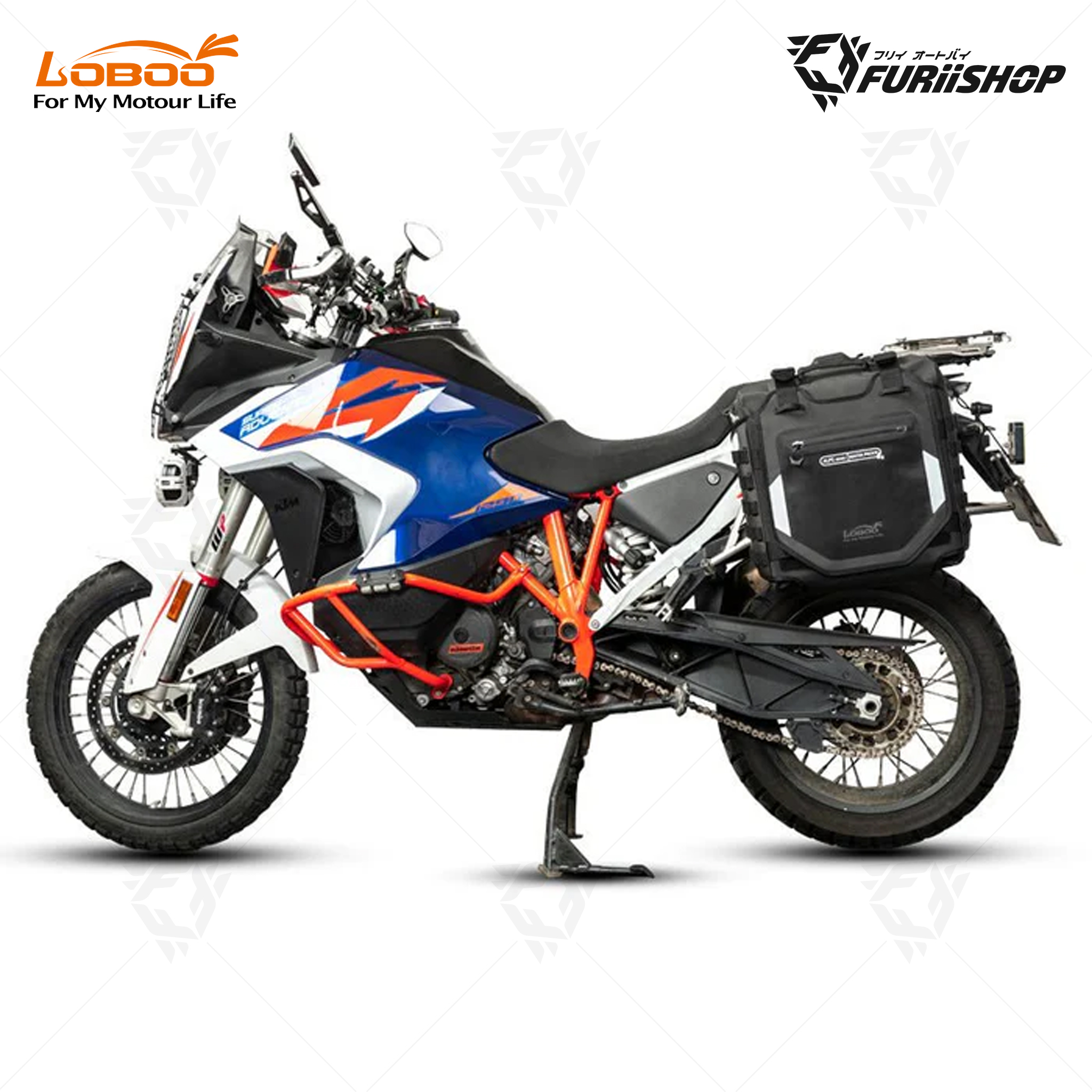 Alps Inflatable BAB30-30TBK กระเป๋าติดแรคข้าง ปั้มลมได้ สีดำ