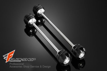 ชุดกันล้มล้อหน้า bikers for MSX Front Axel Slider เงิน