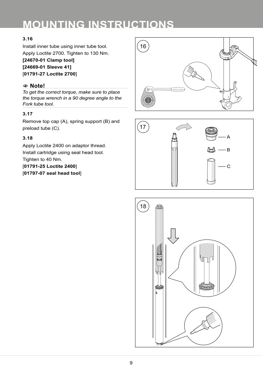 สปริงโช้คหน้า Ohlins FKS502 For Kawasaki Z900 Performance 2017-2023