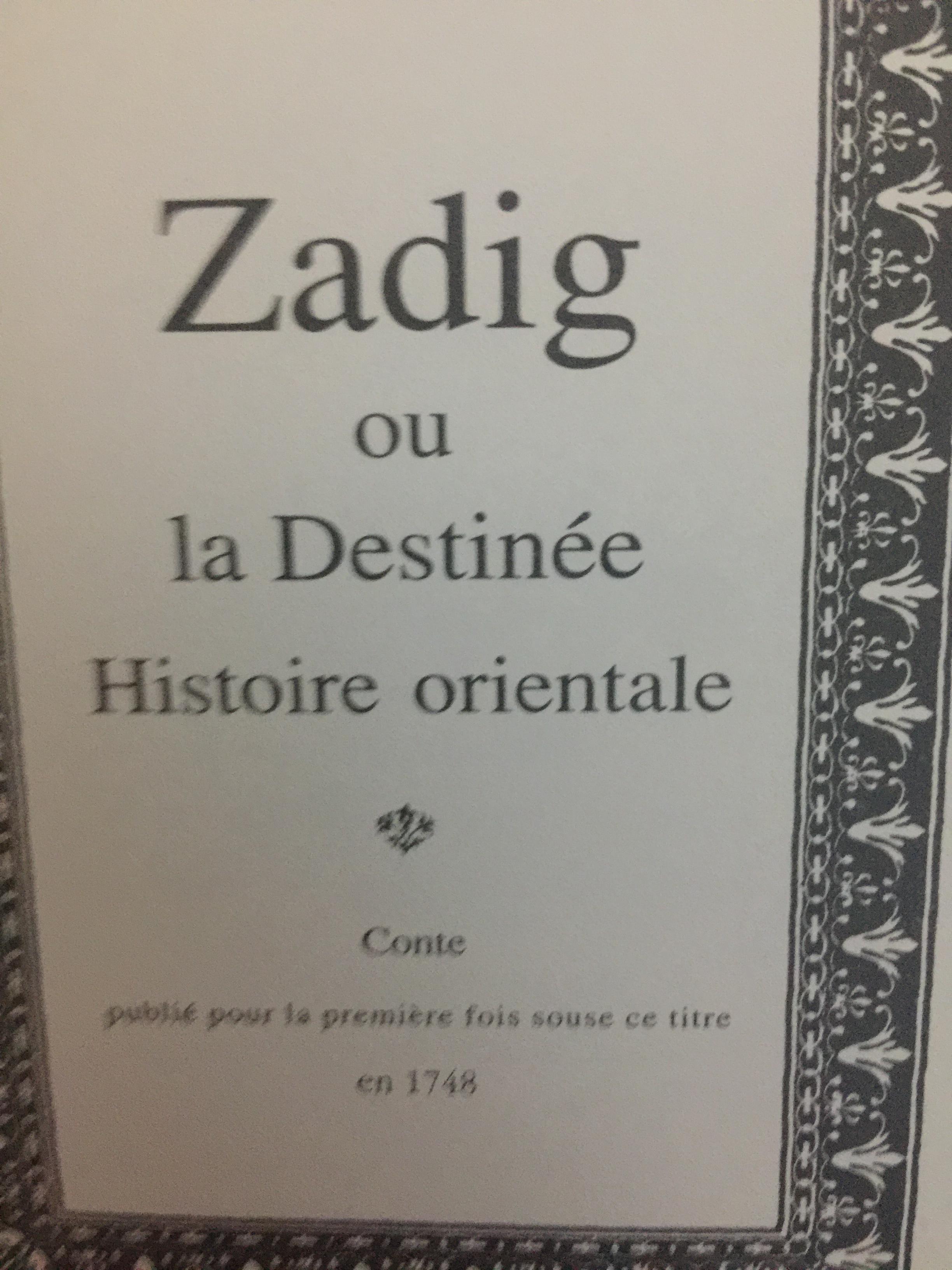 ซาดิก. ปรัชญนิยาย โดย สอบแคร์ ZADIG PAR Voltaire. วัลยา วิวัฒน์ศร. แปลจากภาษาฝรั่งเศส 0 กก.
