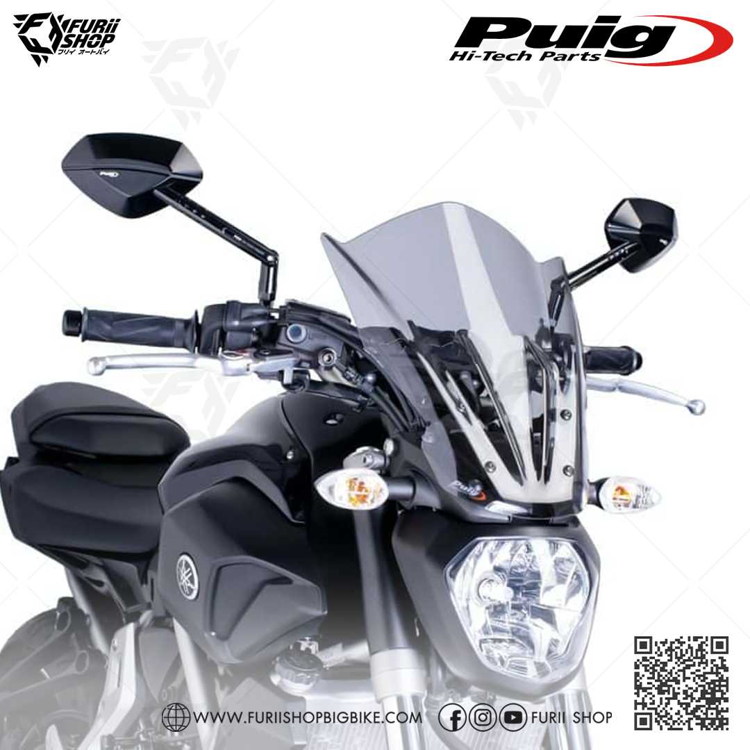 ชิลด์หน้า Puig Windshield Touring : for Fz07/Mt07 2015-2017