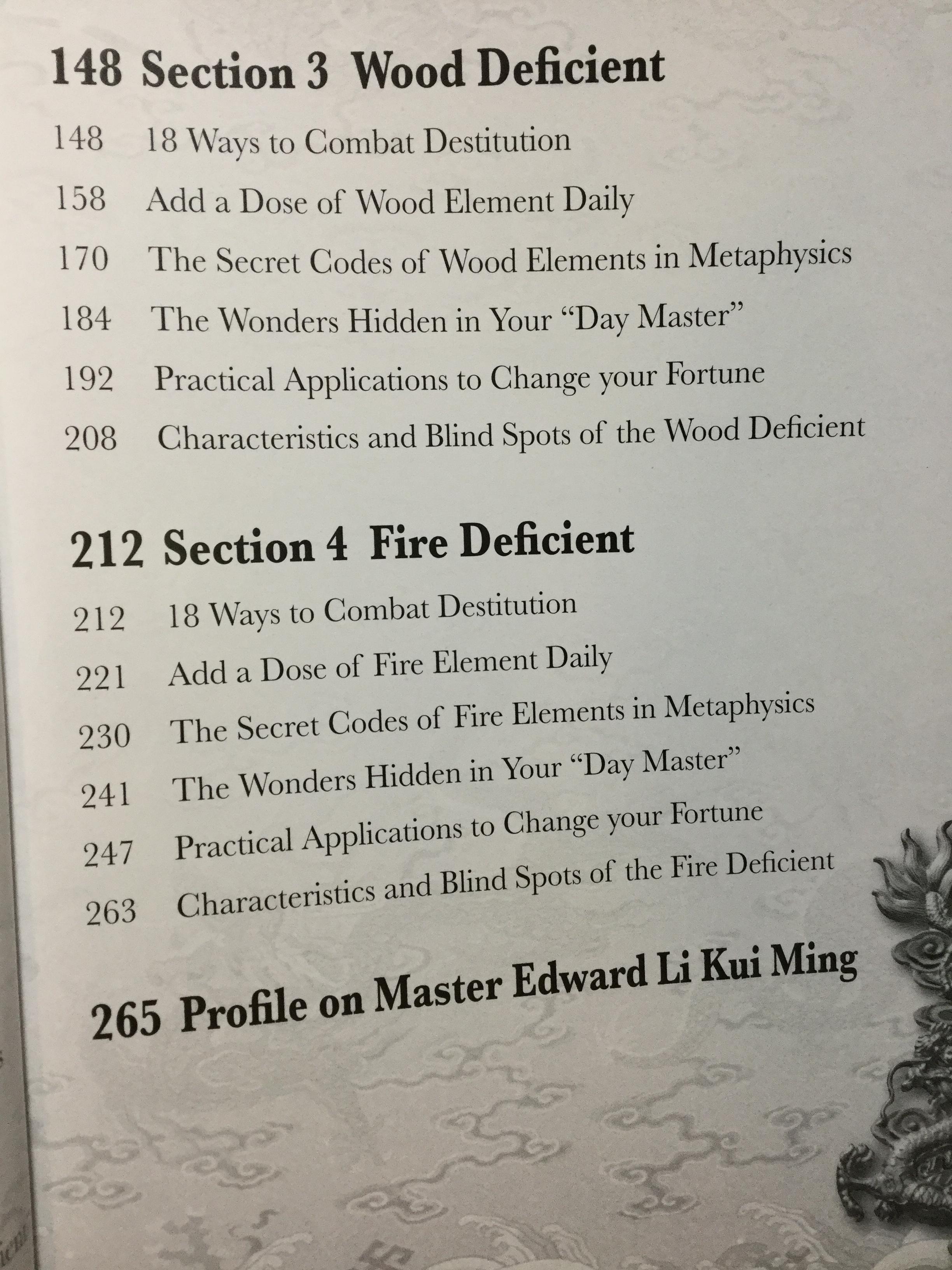 Supplement your Element Deficiency. Master Edward Li Kui Ming. Translated by Lina chan 0 กก.