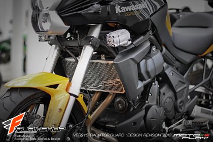 การ์ดหม้อน้ำ มอเตอร์ไซค์ บิ๊กไบค์ ลาย Versys motoplay