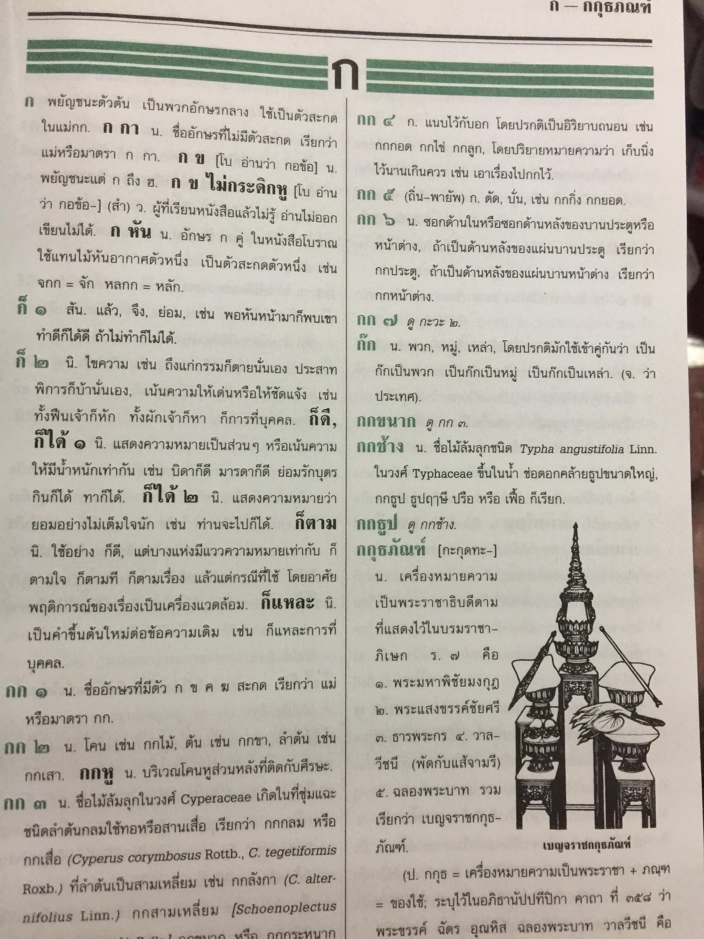 พจนานุกรม ฉบับราชบัณฑิตยสถาน พ.ศ. 2525 พิมพ์ครั้งที่ 6 พ.ศ.2539. 650 กรัม