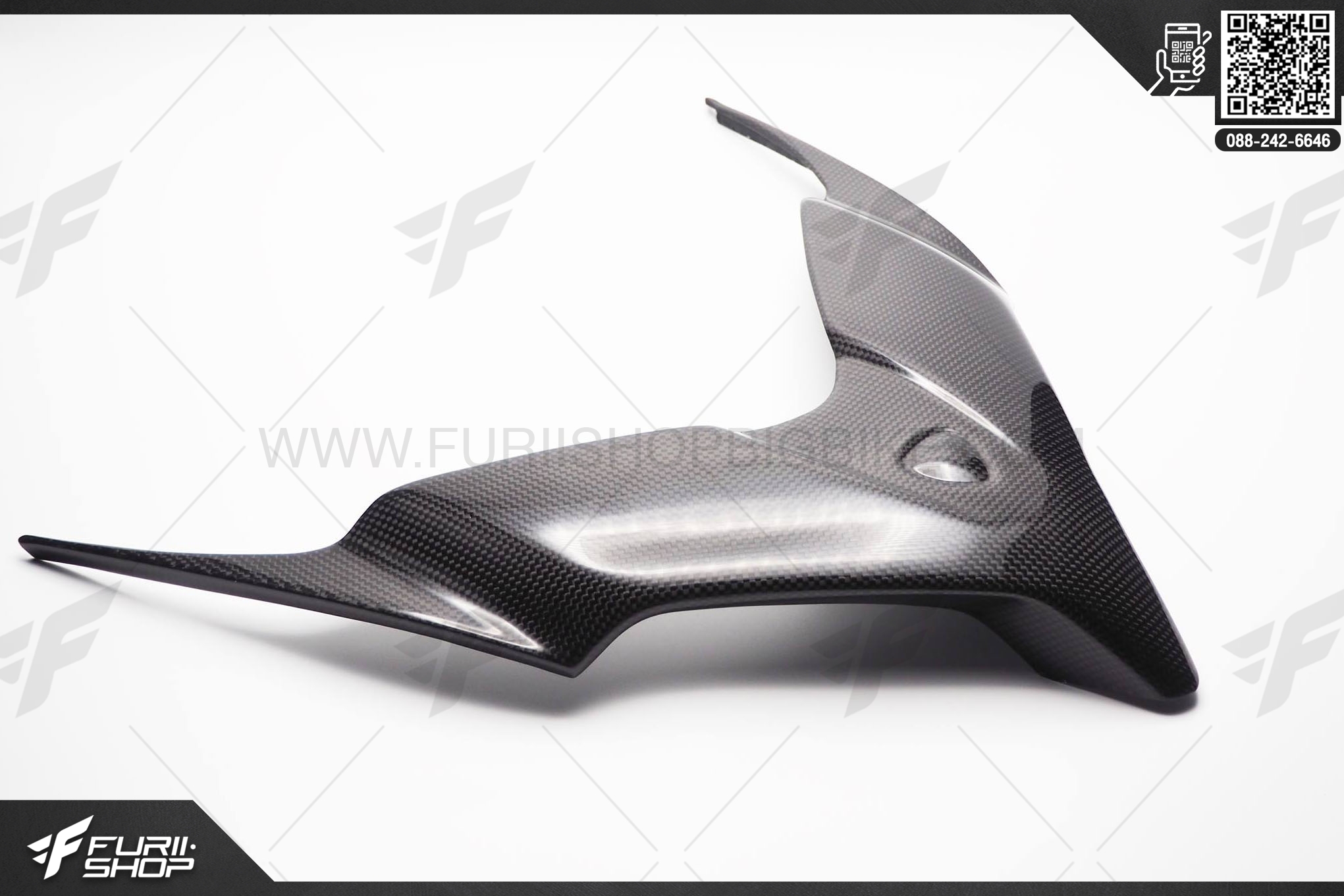 ด้านหน้าจมูกคาร์บอน (ด้าน/เงา) สำหรับ Ducati Multistrada 960/Enduro/1200S/1260/Pike Peak
