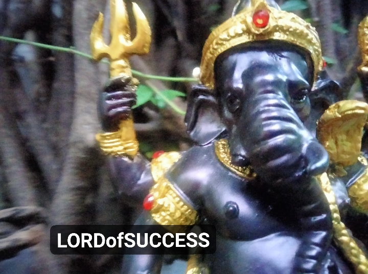 พระพิฆเนศ ปางประทานพร องค์สีดำแสดงถึงพลังความสำเร็จที่มากล้น สูง 10 นิ้ว