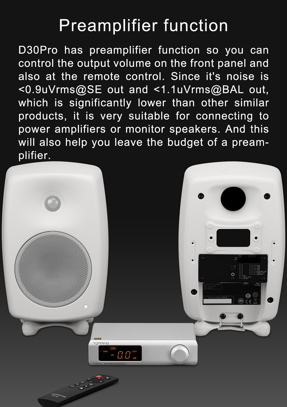 ขาย Topping D30 PRO DAC ตั้งโต๊ะ รองรับ Hi-Res ประกันศูนย์ไทย