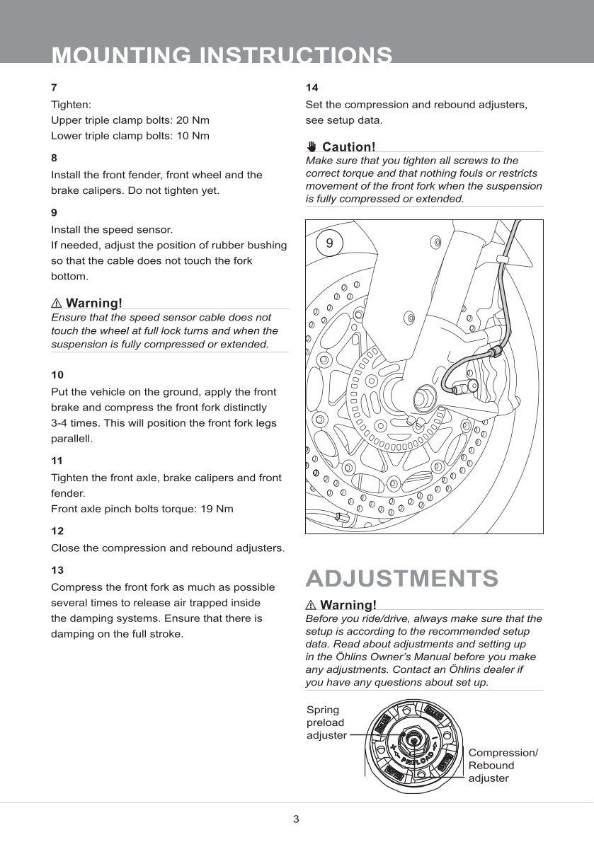 โช้คหน้า OHLINS FGRT237 FOR Kawasaki ZX-10RR 2021-2023