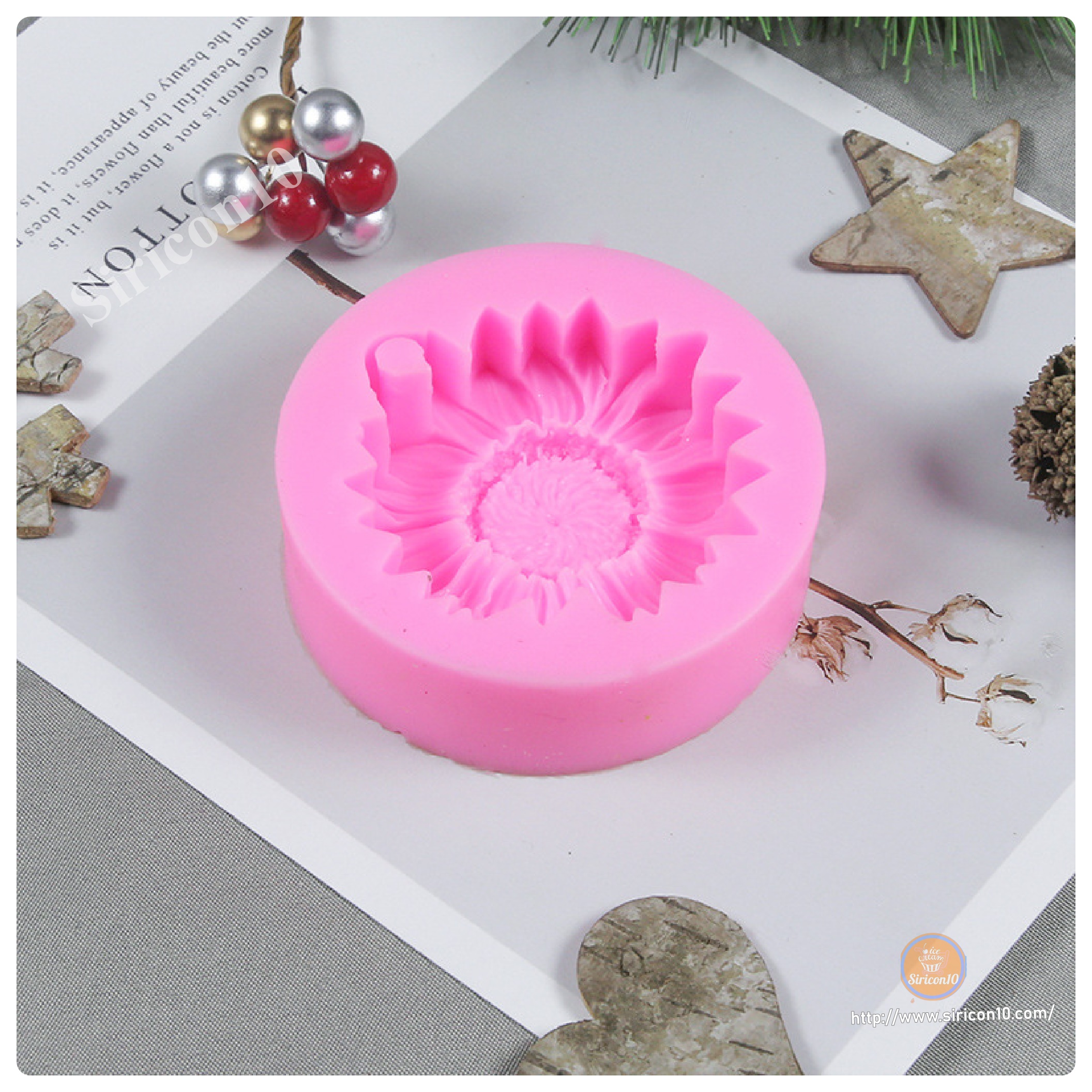 แม่พิพม์ซิลิโคน พิมพ์ฟองดอง ดอกทานตะวัน