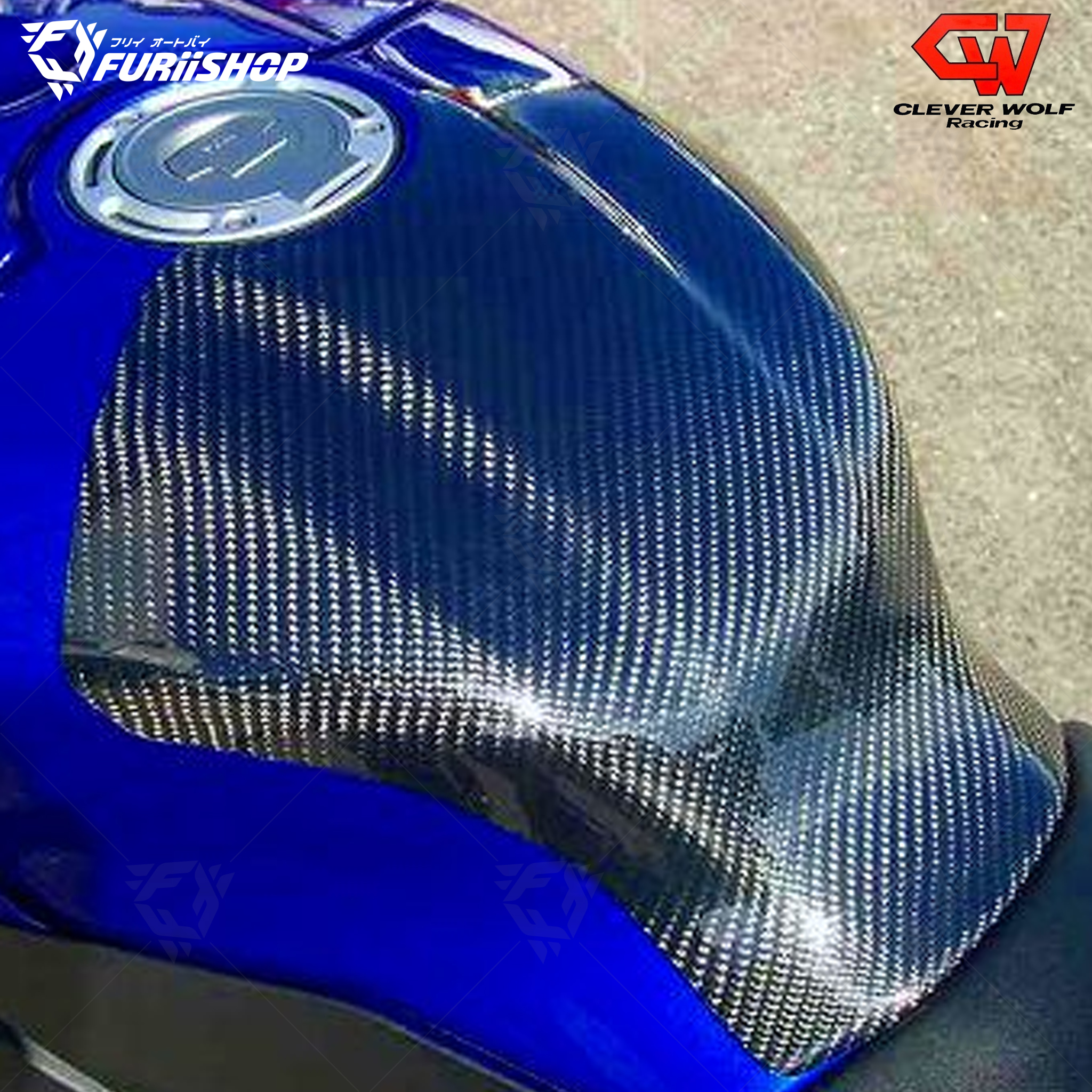 กันรอยถังคาร์บอน CLEVER WOLF For : R1/R1M