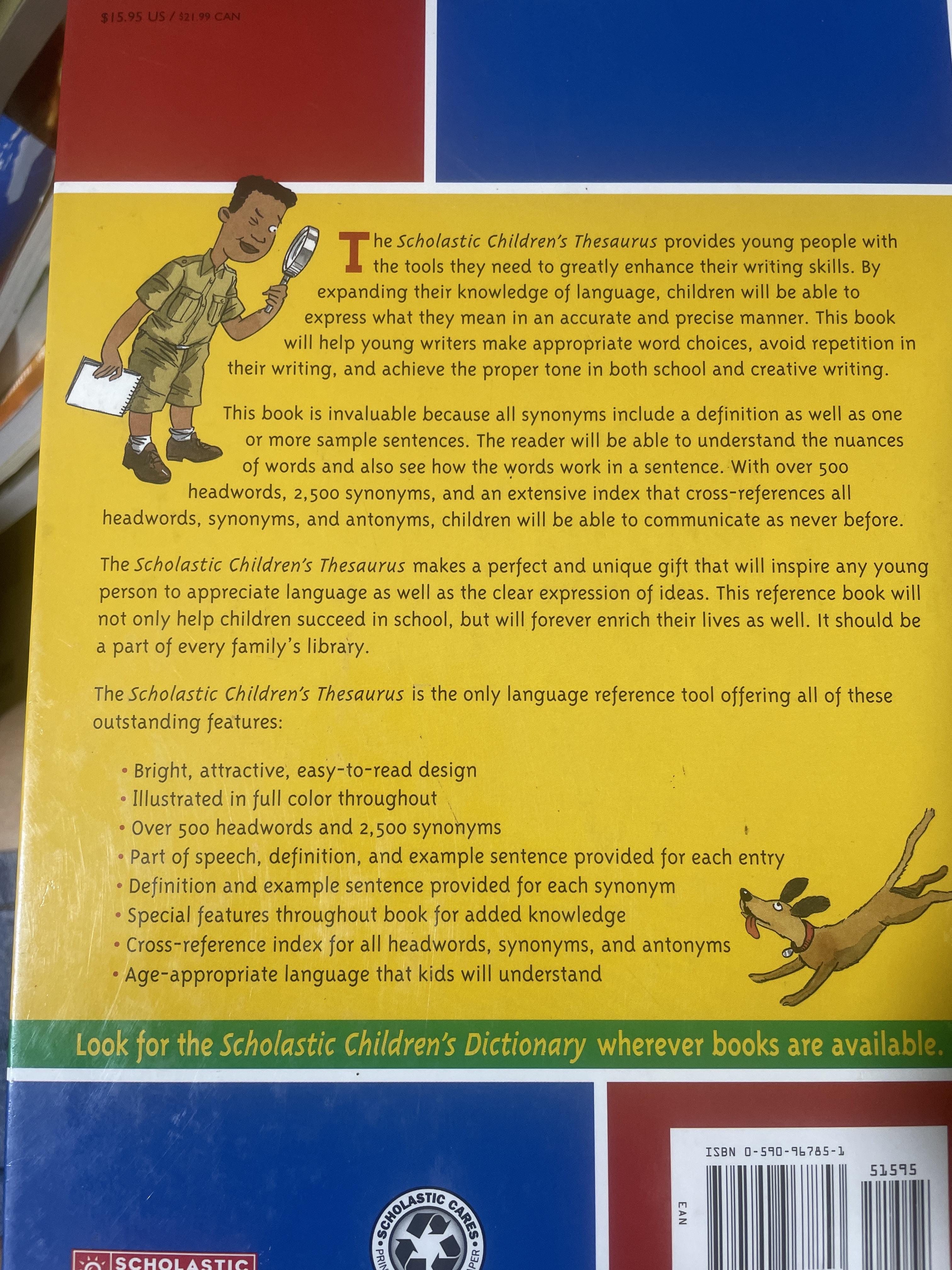 Scholastic Children’s Thesaurus. John K. Bollard 4 กก.