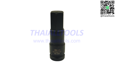 บ๊อกซ์ลม หัวหกเหลี่ยม HEX DRIVER IMPACT SOCKET 1/2" SQ. DR. KENNEDY