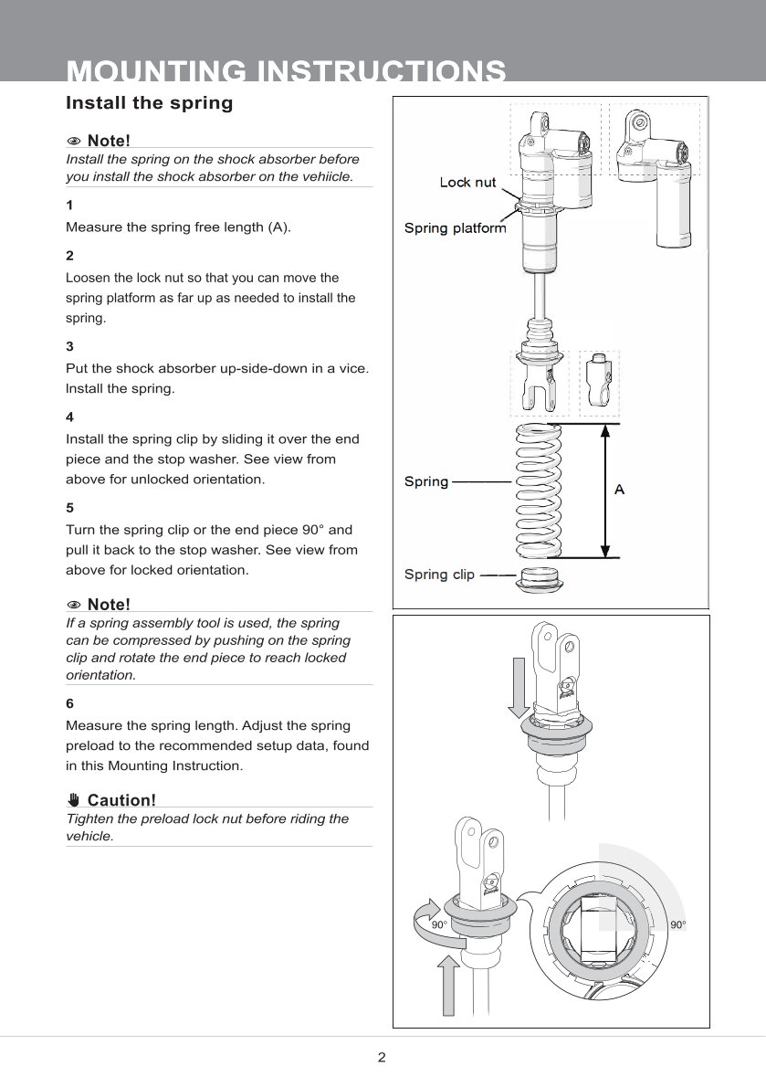โช๊คหลังแต่ง Ohlins DMX0306 For Sherco 300 SEF Factory ปี 2019-2023