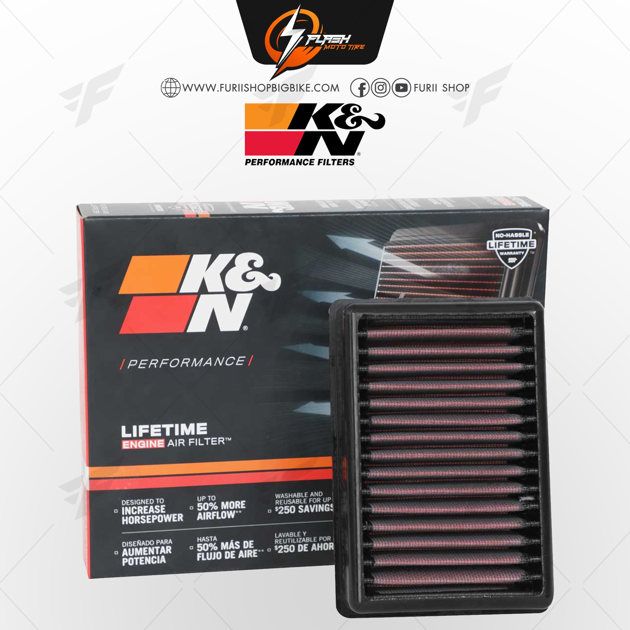 กรองอากาศ K&N สำหรับ BMW