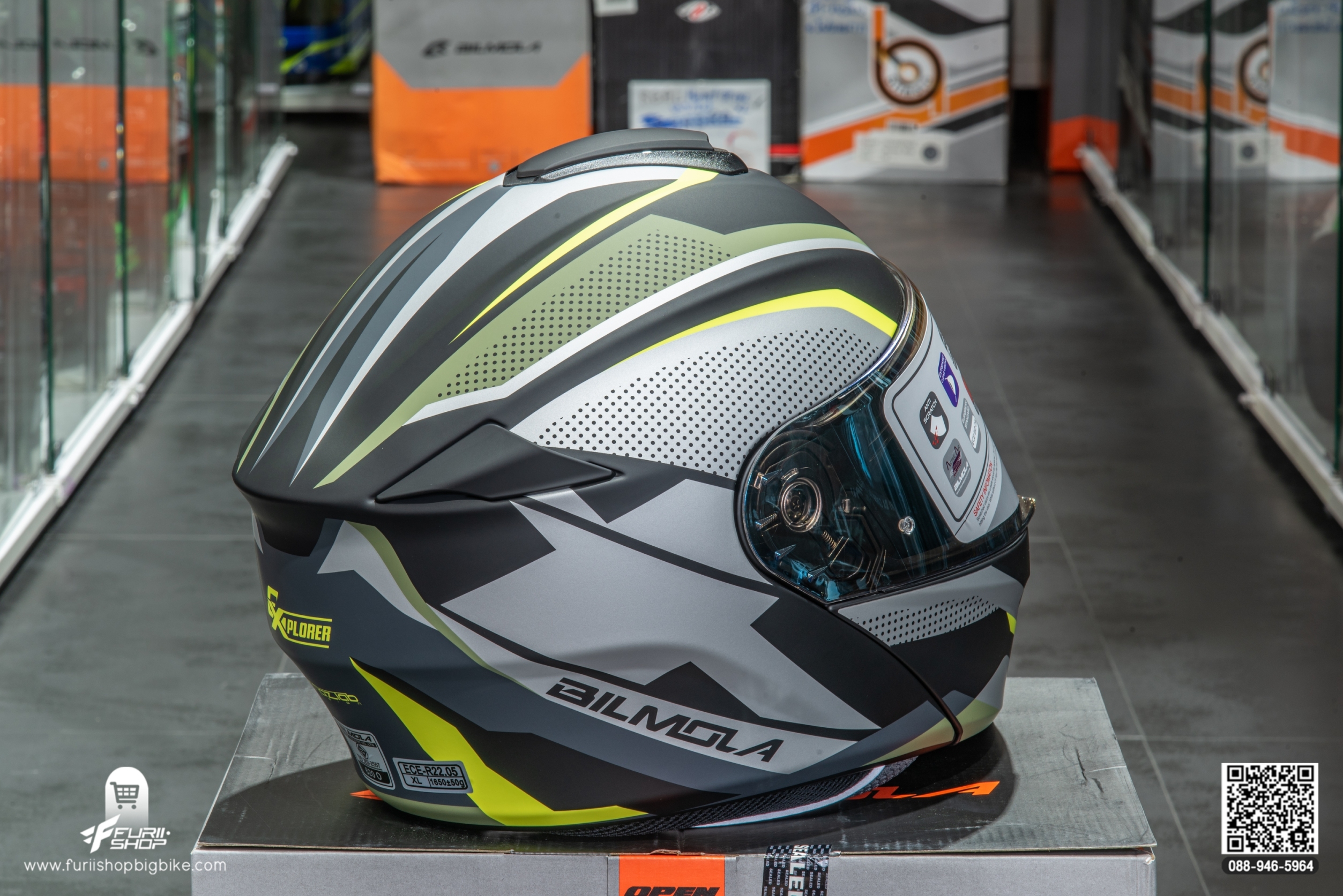 หมวกกันน็อค BILMOLA EXPLORER SX GREEN (MATTE)