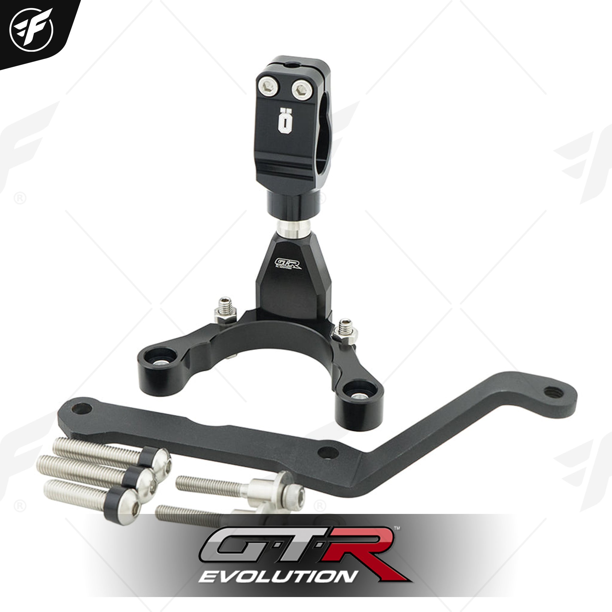 ขาจับกันสะบัด+หุยึดกันสะบัด GTR OHLINS Z-900 (BB) ดำ