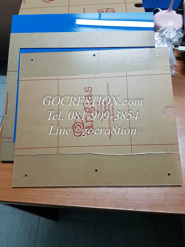 งาน อะคริลิค แปรรูป ตามแบบ April 2018 by GO CREATION