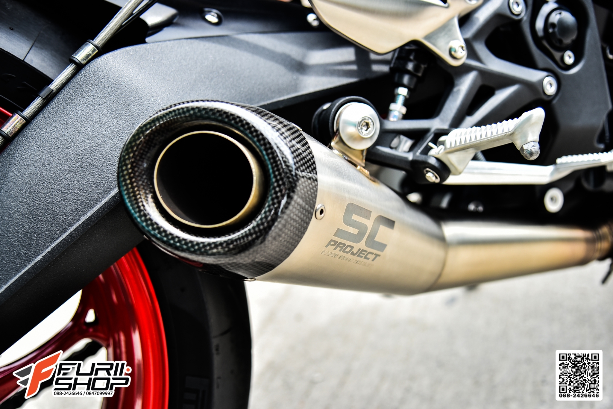 ท่อ SC PROJECT CONIC for Triumph Street Triple 675