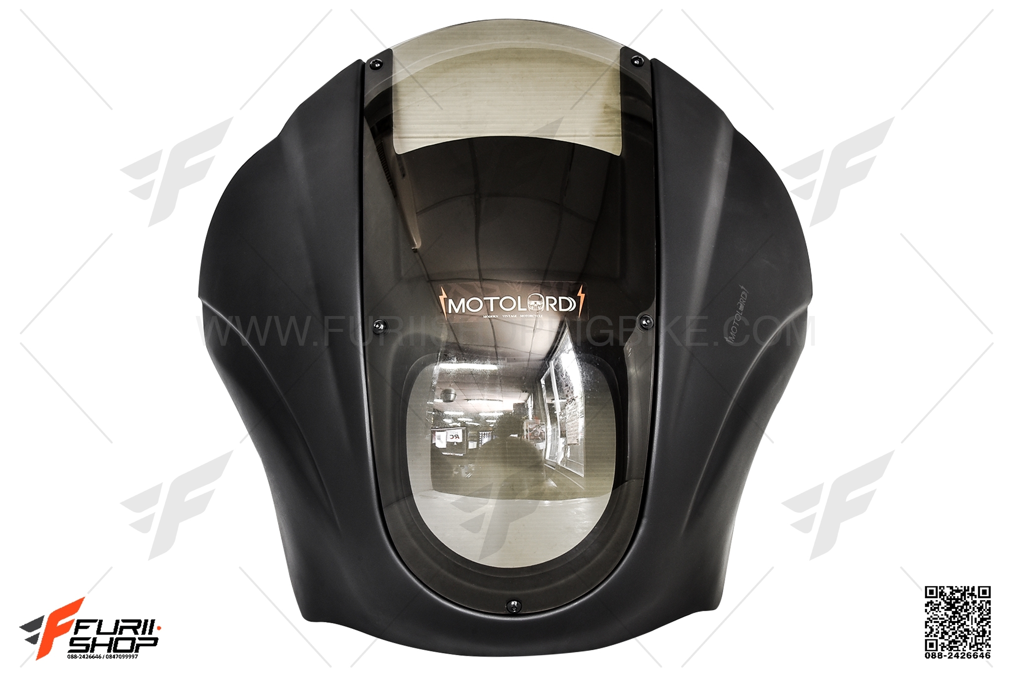 ครอบไฟหน้า MOTOLORD สีดำ FOR HONDA REBEL