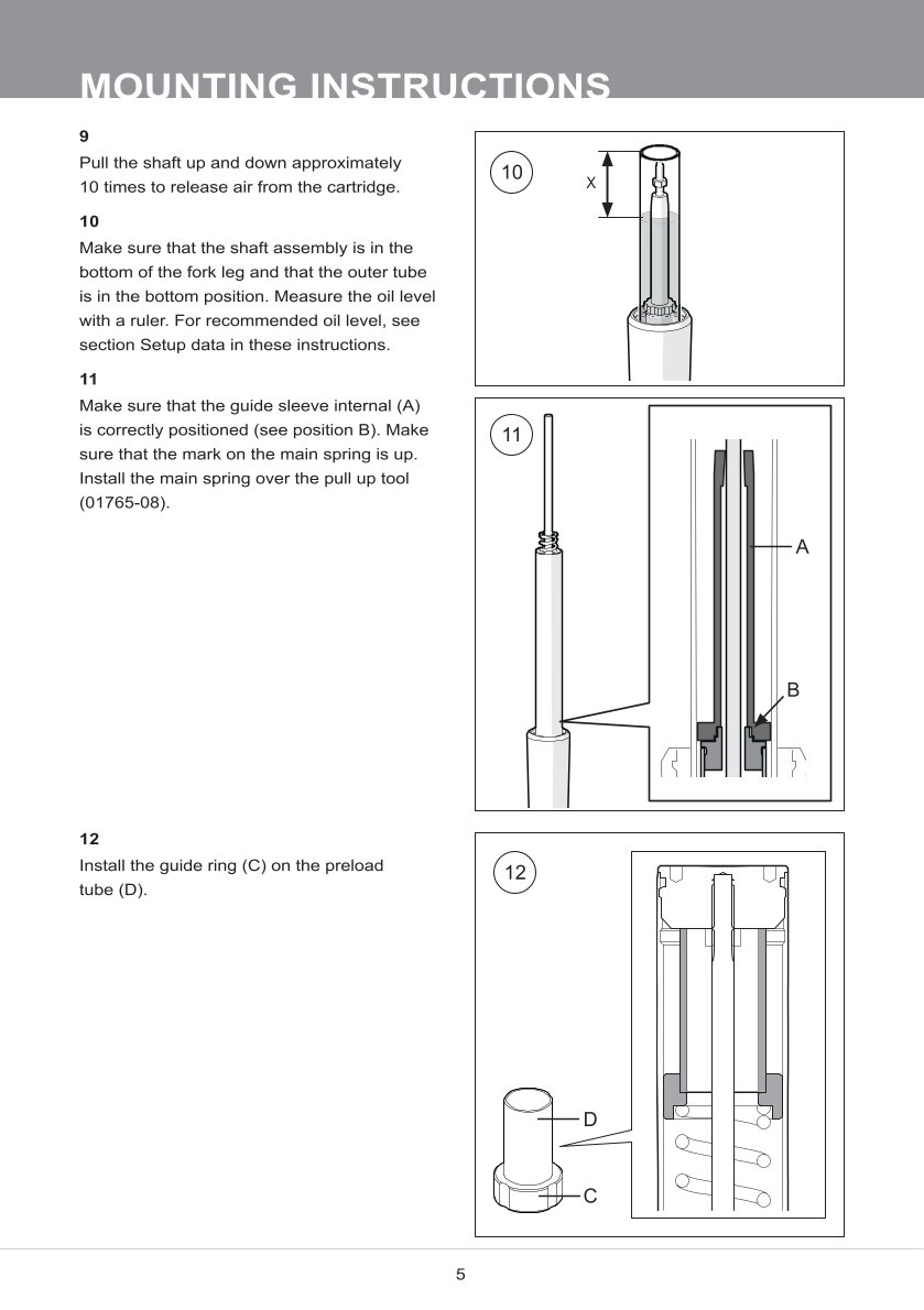 สปริงโช้คหน้า Ohlins FKC102 For Harley-Davidson Ultra Classic 2014-2016