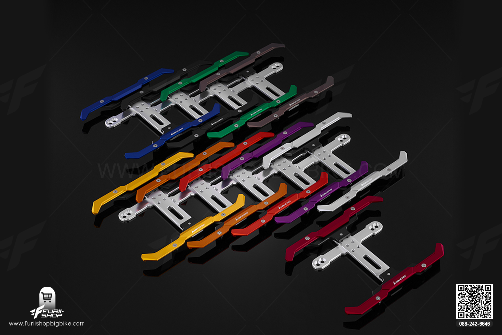 กรอบป้ายทะเบียน รุ่นมาตรฐาน (Standard Rear License Support) Bikers Kawasaki Z125