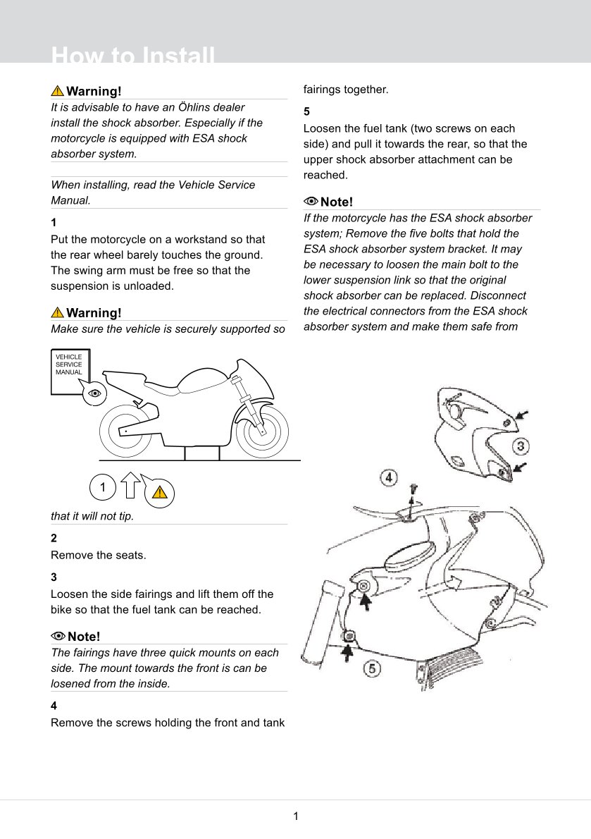 โช๊คหลังแต่ง Ohlins BM679 For BMW R 1200 GS Adventure ปี 2006-2013