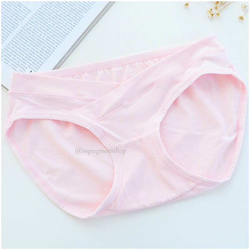 L5348C_[Size-M-สีชมพู]_กางเกงในคนท้องเอวต่ำ