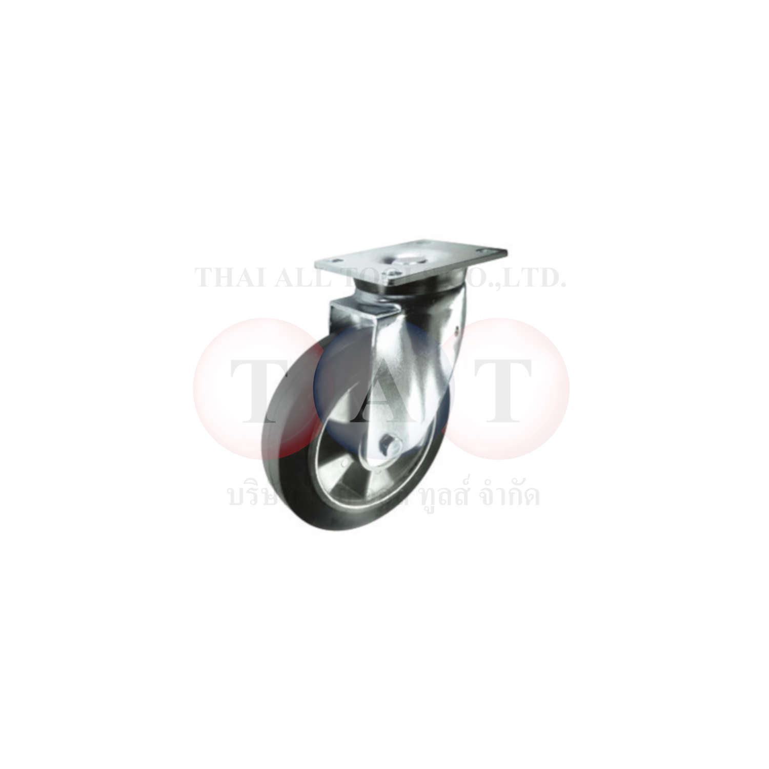 Atlas Workholders.SWIVEL PLATE 125mm RUBBER TYRE