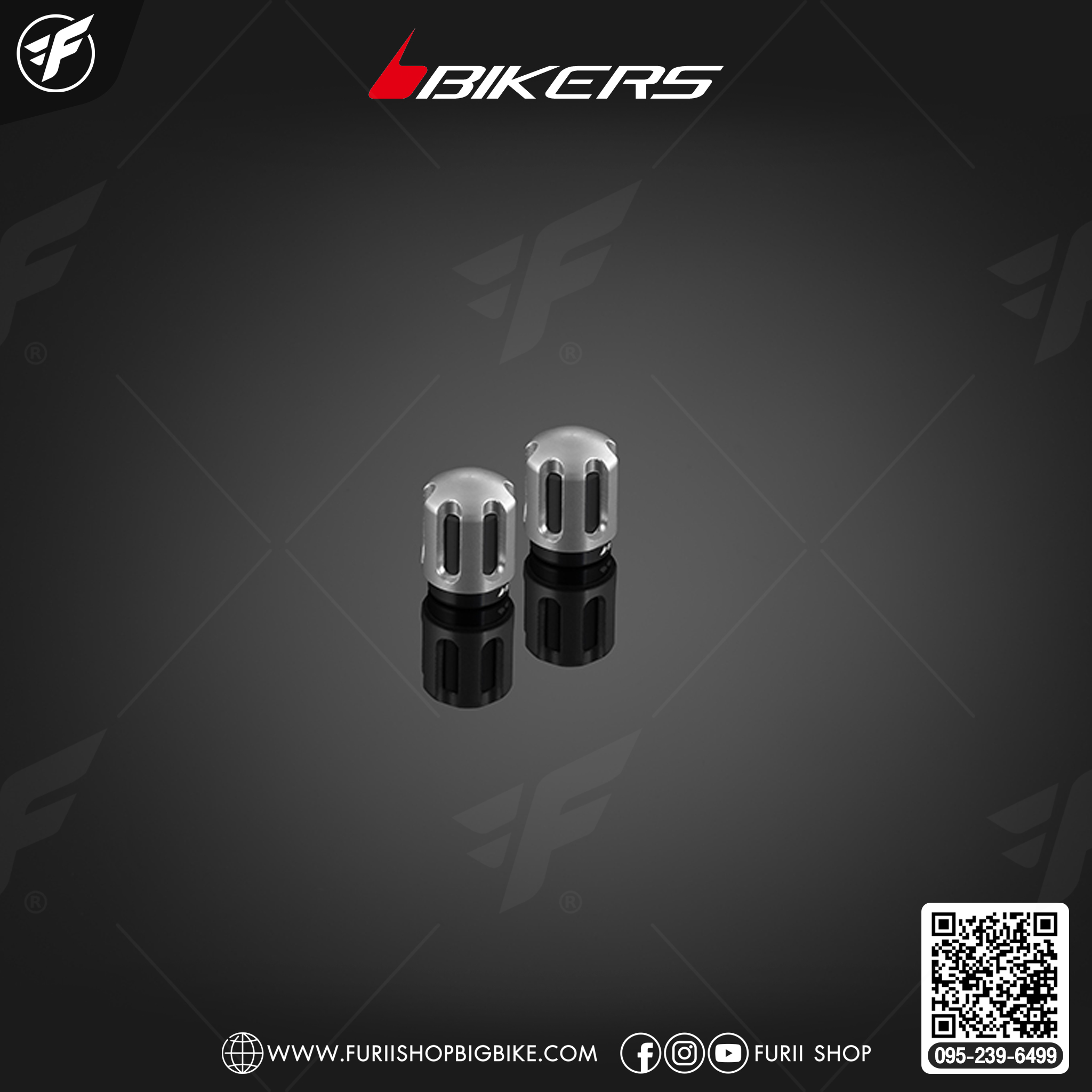 Bikers จุกลมอลูมิเนียม รุ่นพรีเมียม for Malaguti Madison150