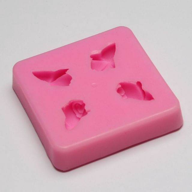 แม่พิมพ์ซิลิโคน ดอกไม้ 4ดอก