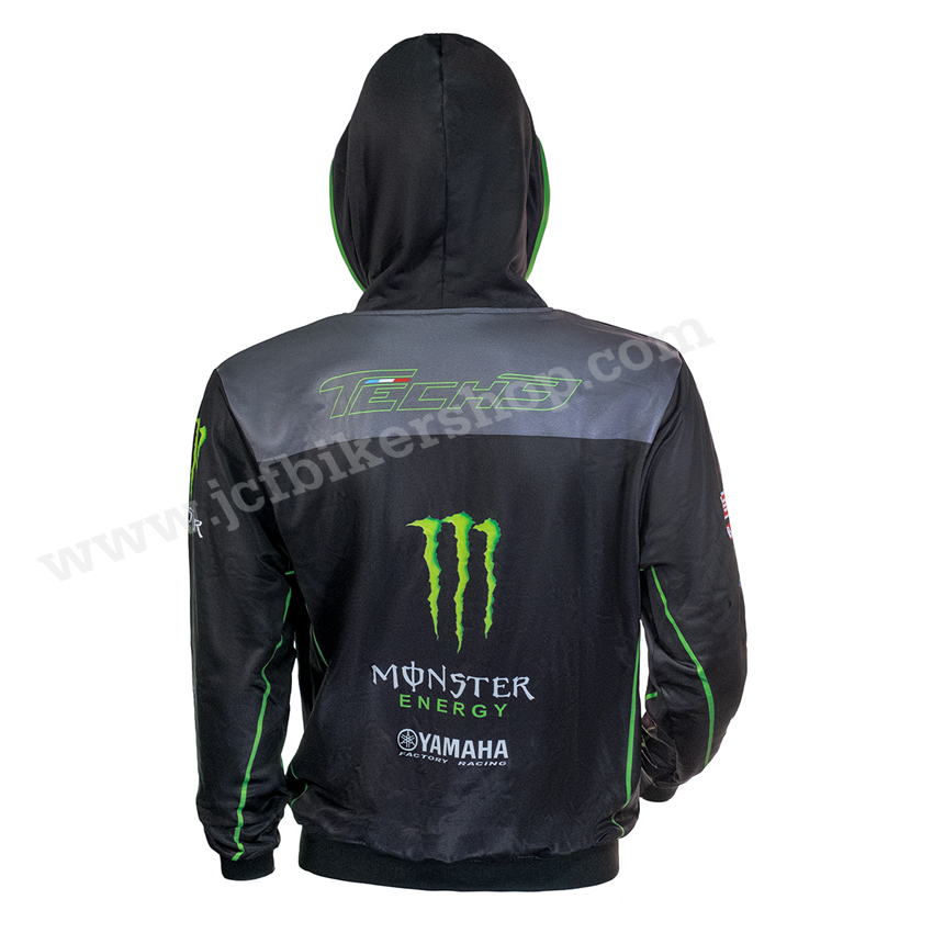 เสื้อฮู้ดมอเตอร์ไซค์ เสื้อฮู้ดบิ๊กไบค์ ผ้าCoolmax แห้งไวสีไม่ซีดไม่ยับ โมโตจีพี SUDADERA YAMAHA TECH 3