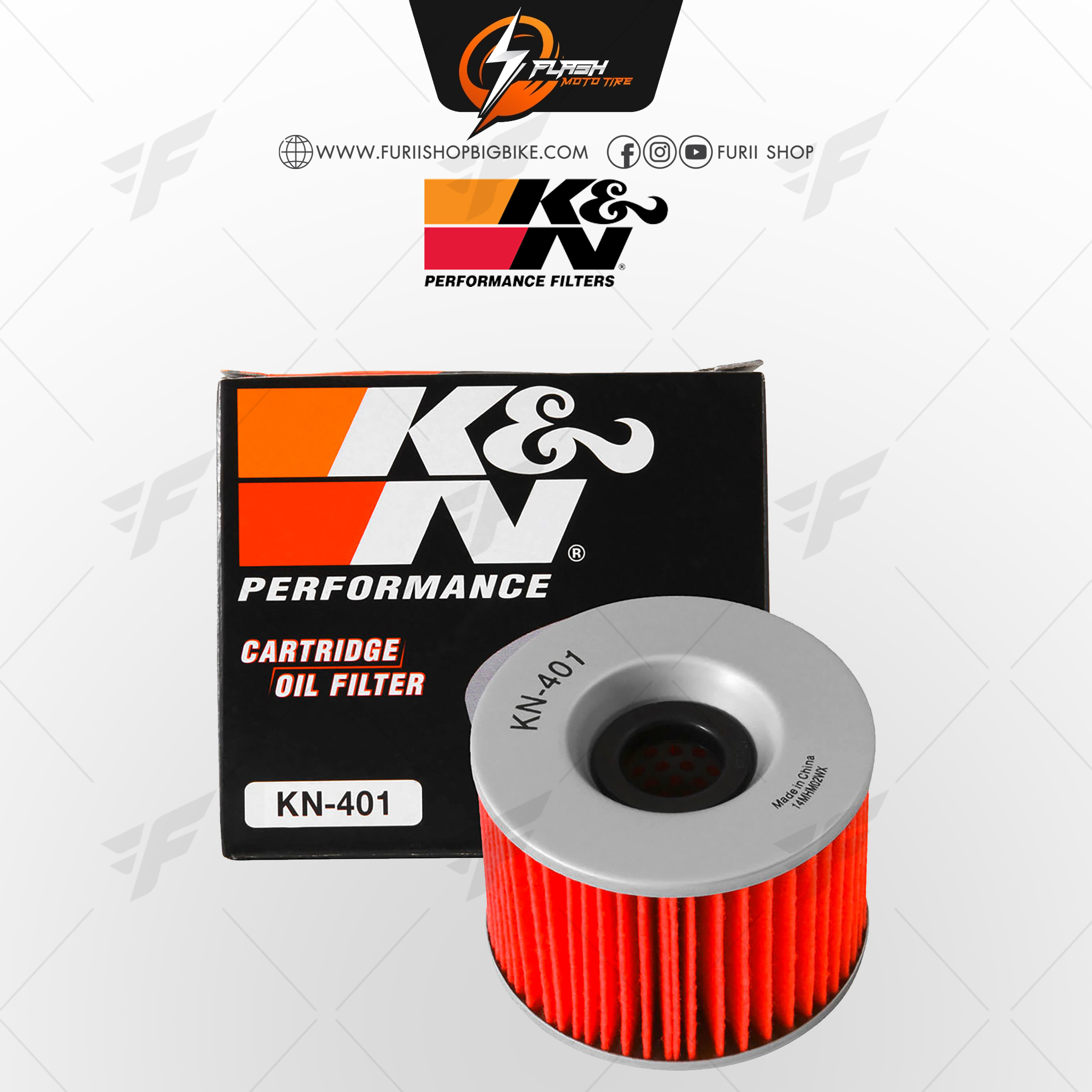 กรองน้ำมันเครื่อง K&N FOR YAMAHA สำหรับมอเตอร์ไซค์ บิ๊กไบค์