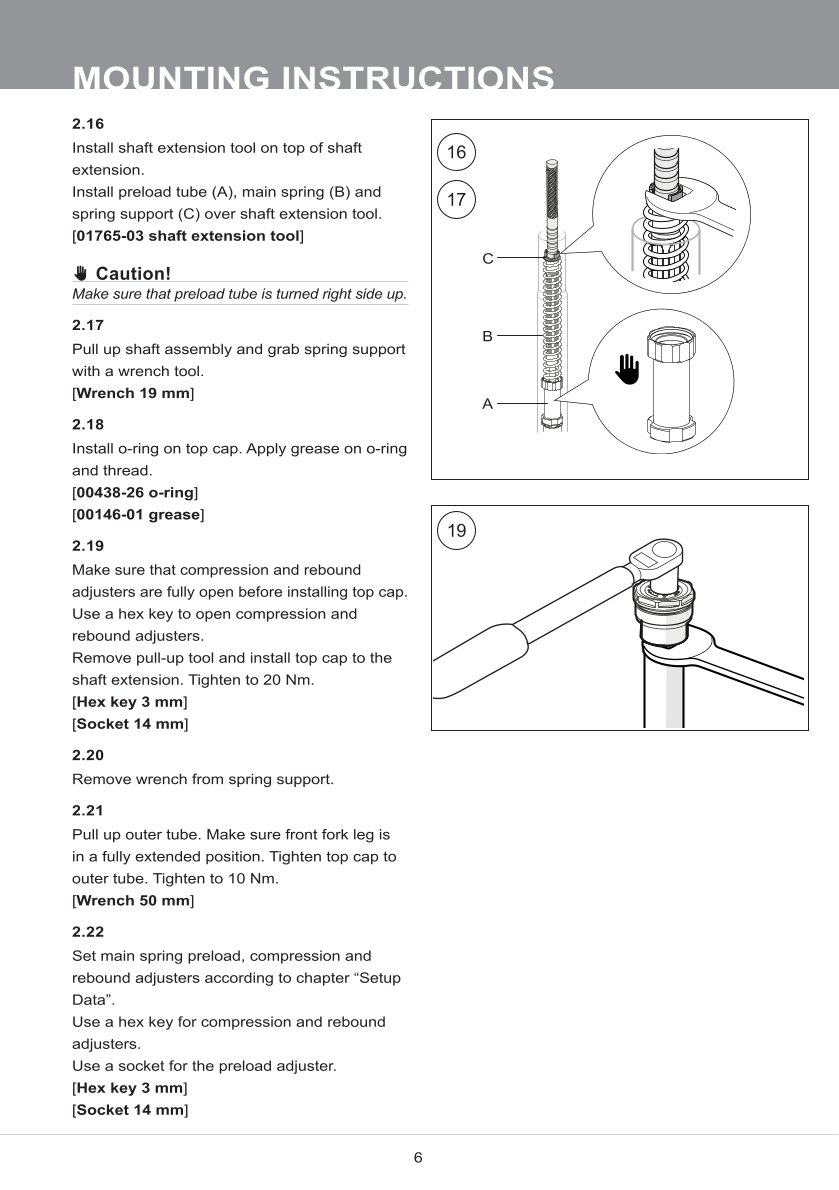 สปริงโช้คหน้า Ohlins FKS509 For BMW R nineT 2014-2016