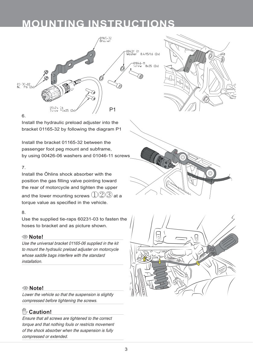 โช๊คหลังแต่ง Ohlins HO652 For Honda XL 750 Transalp ปี 2023-2024