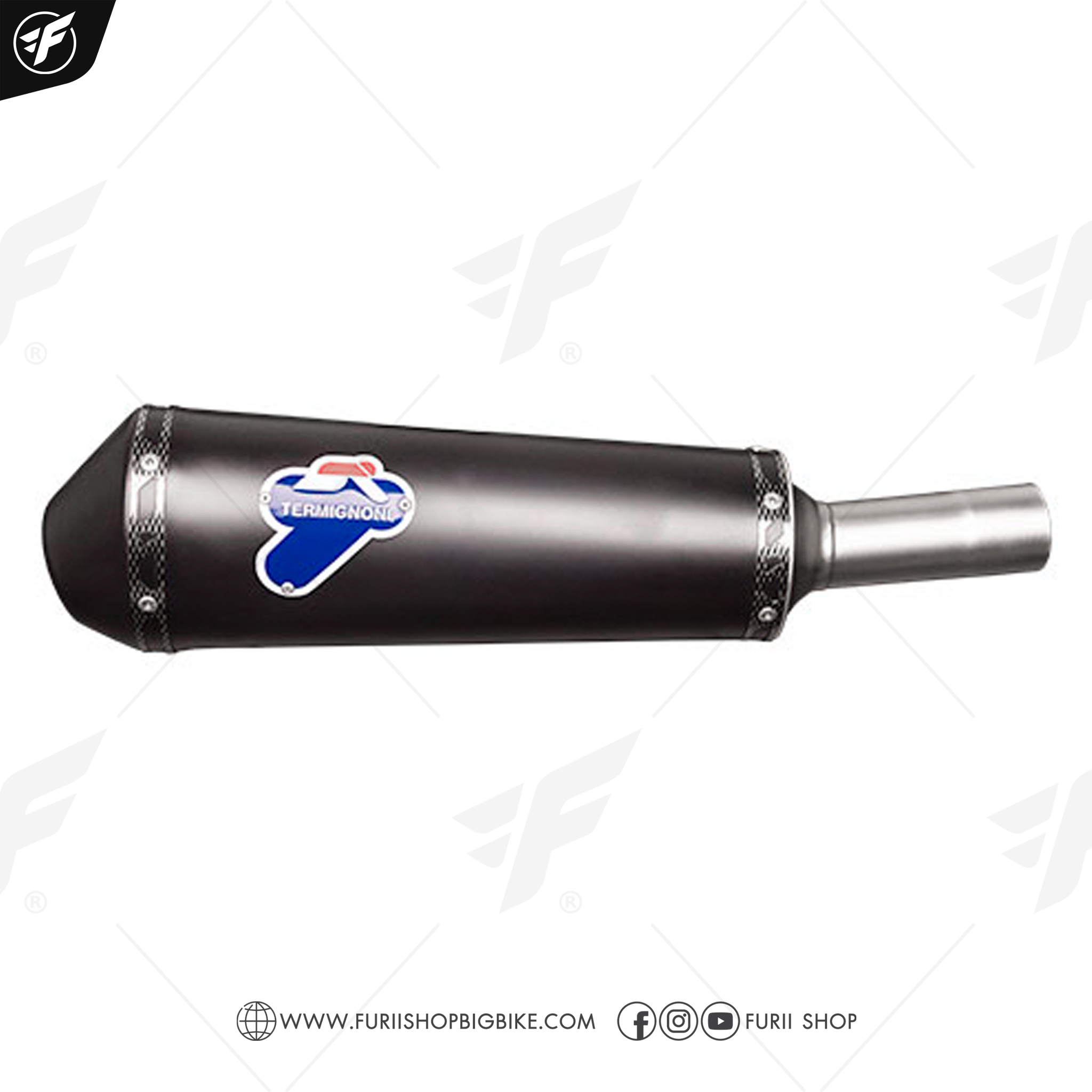 ท่อ Termignoni Black Slip-on for Vespa GTS300