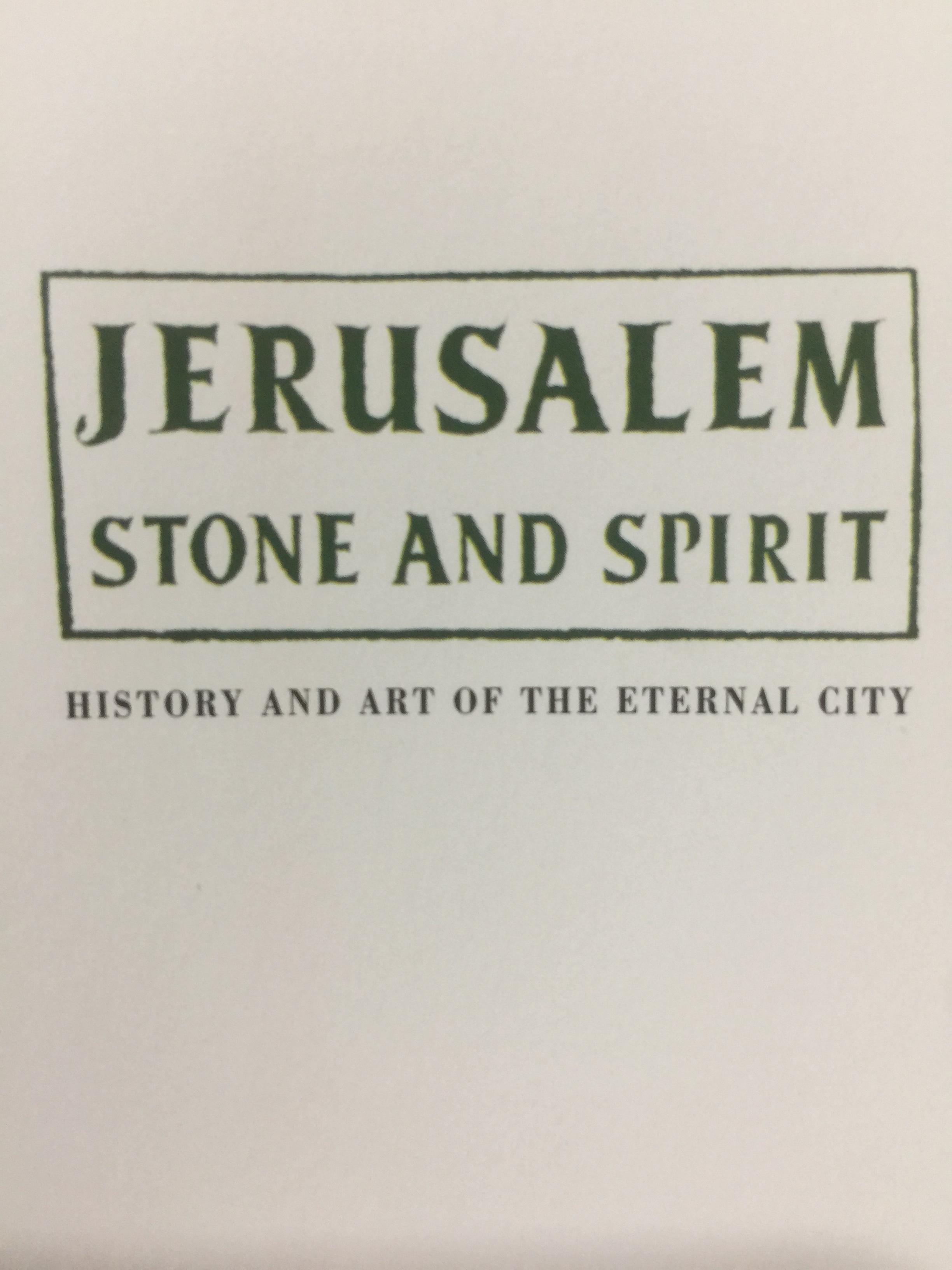 JERUSALEM. STONE AND SPIRIT. history and art of the eternal city 0 กก.