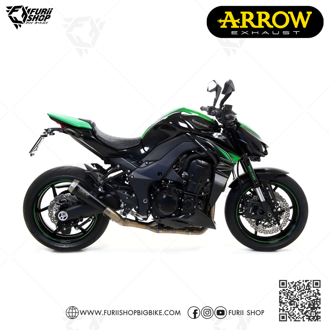 ท่อมอเตอร์ไซค์ Arrow Slip on Moto GP SS Black : for Kawasaki Z1000 2010-2020/Z1000 Sx 2011-2016
