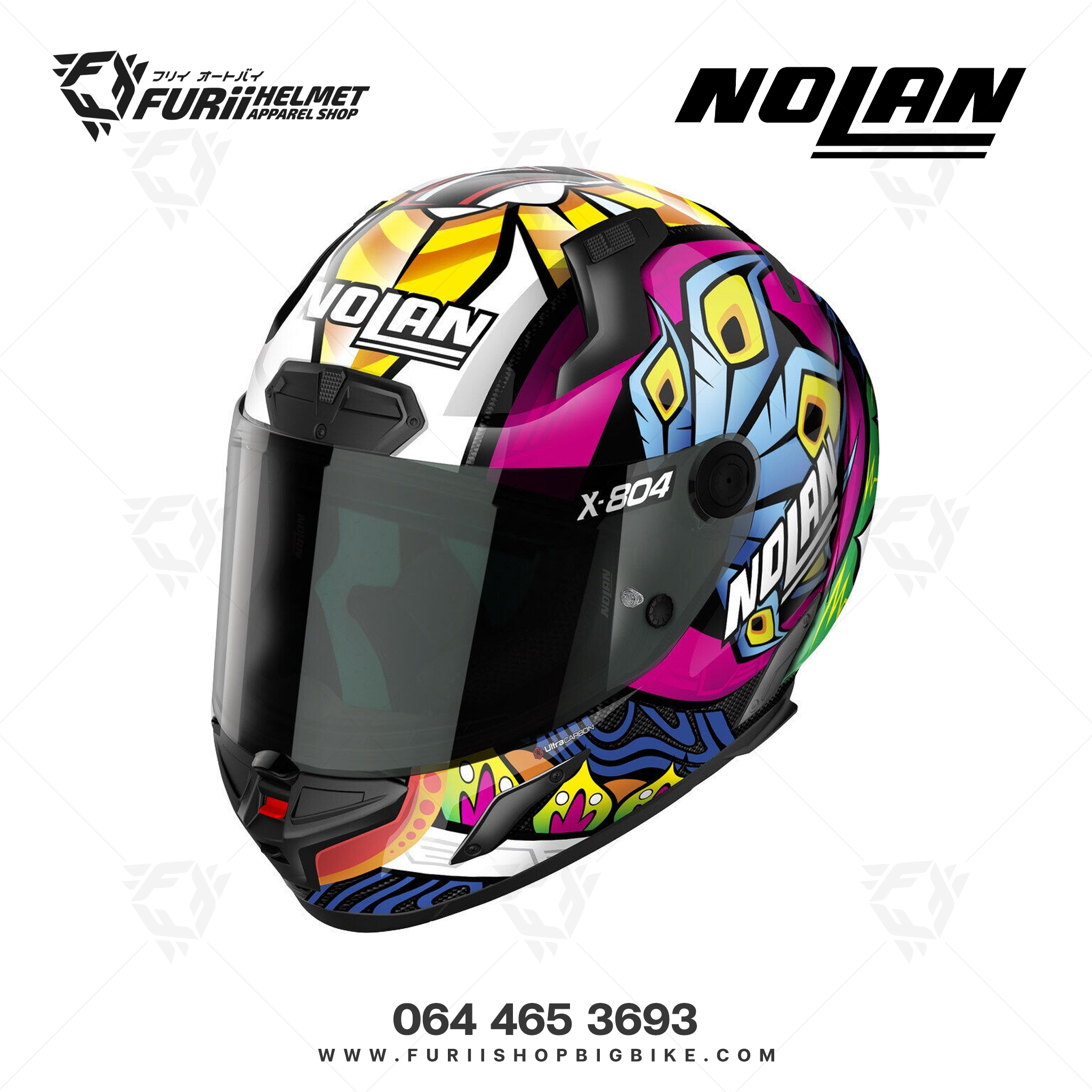 หมวกกันน็อค NOLAN X-804 RS Ultra Carbon Replice Chaz Davies Multicolor (27)