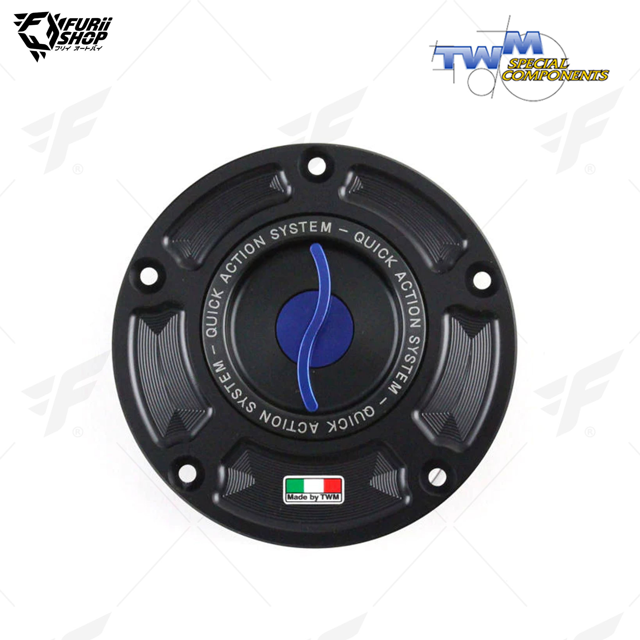 ฝาถังน้ำมัน Aluminium Fuel Cap TWM TTPR.01 : for Triumph DAYTONA 675/SPEED TRIPLE/STREET TRIPLE/TIGER – All Models