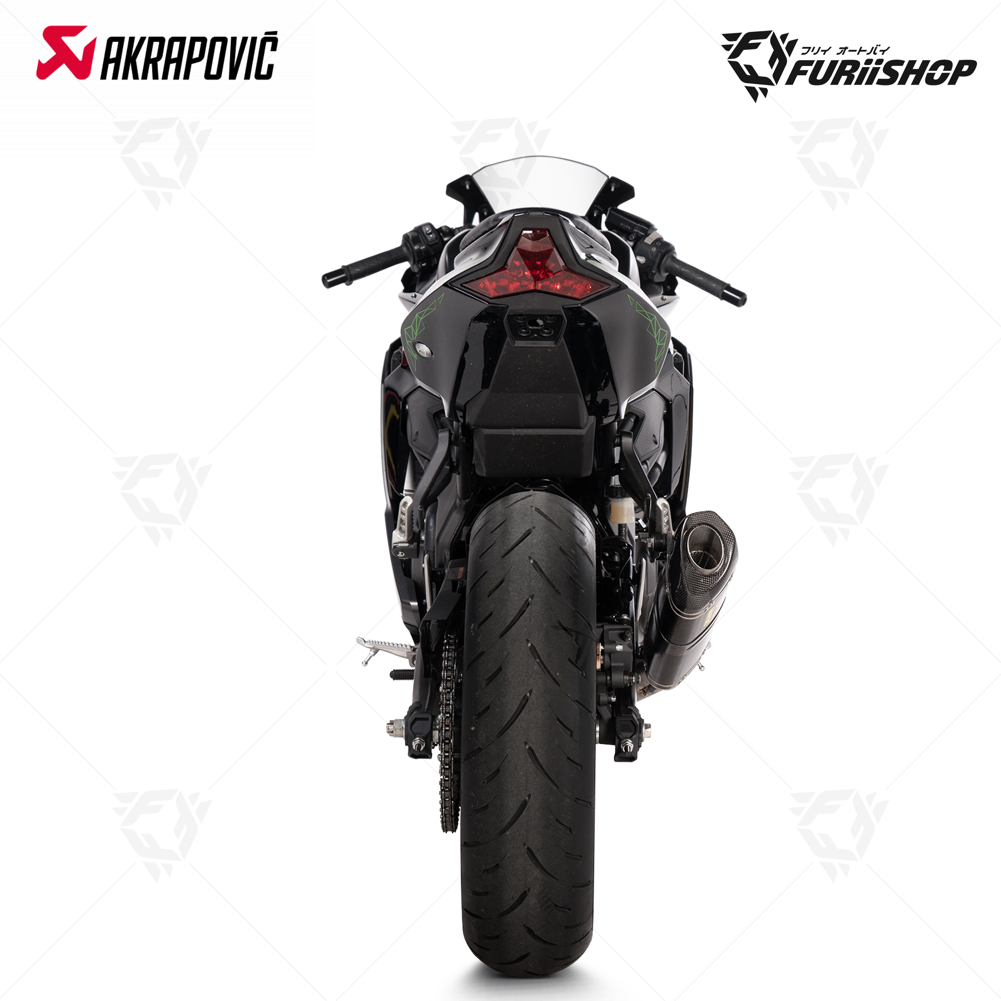 ท่อแต่ง Akrapovic Slip on - Carbon : for Kawasaki ZX25R 2020-2022 All new ZX25R/RR 2023