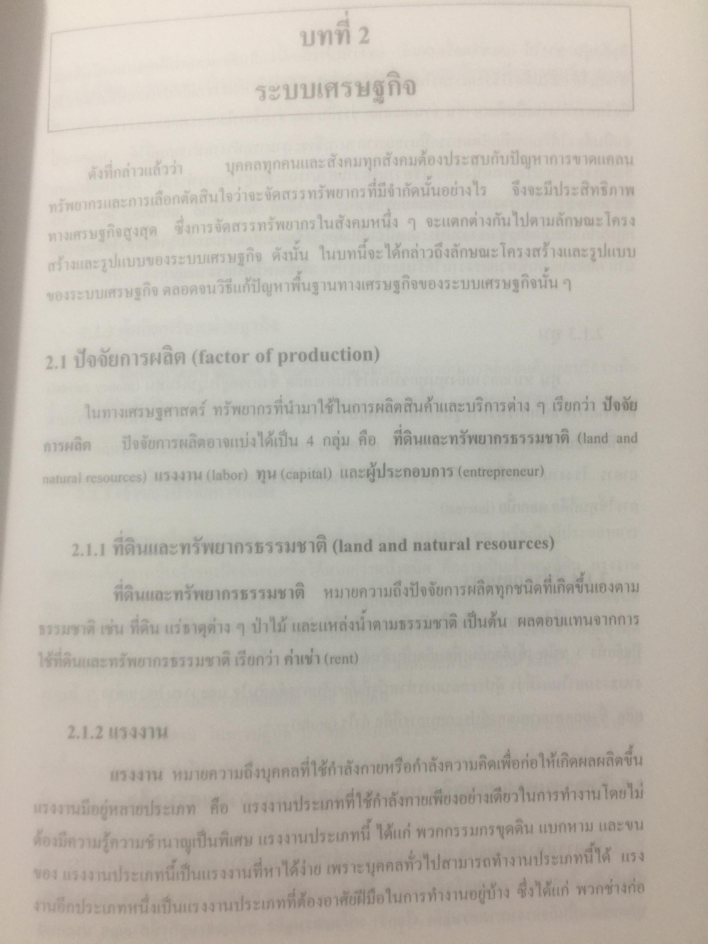 เศรษฐศาสตร์เบื้องต้น. ผู้เขียน รัตนา สายคณิต และชลลดา จามรกุล 2 กก.