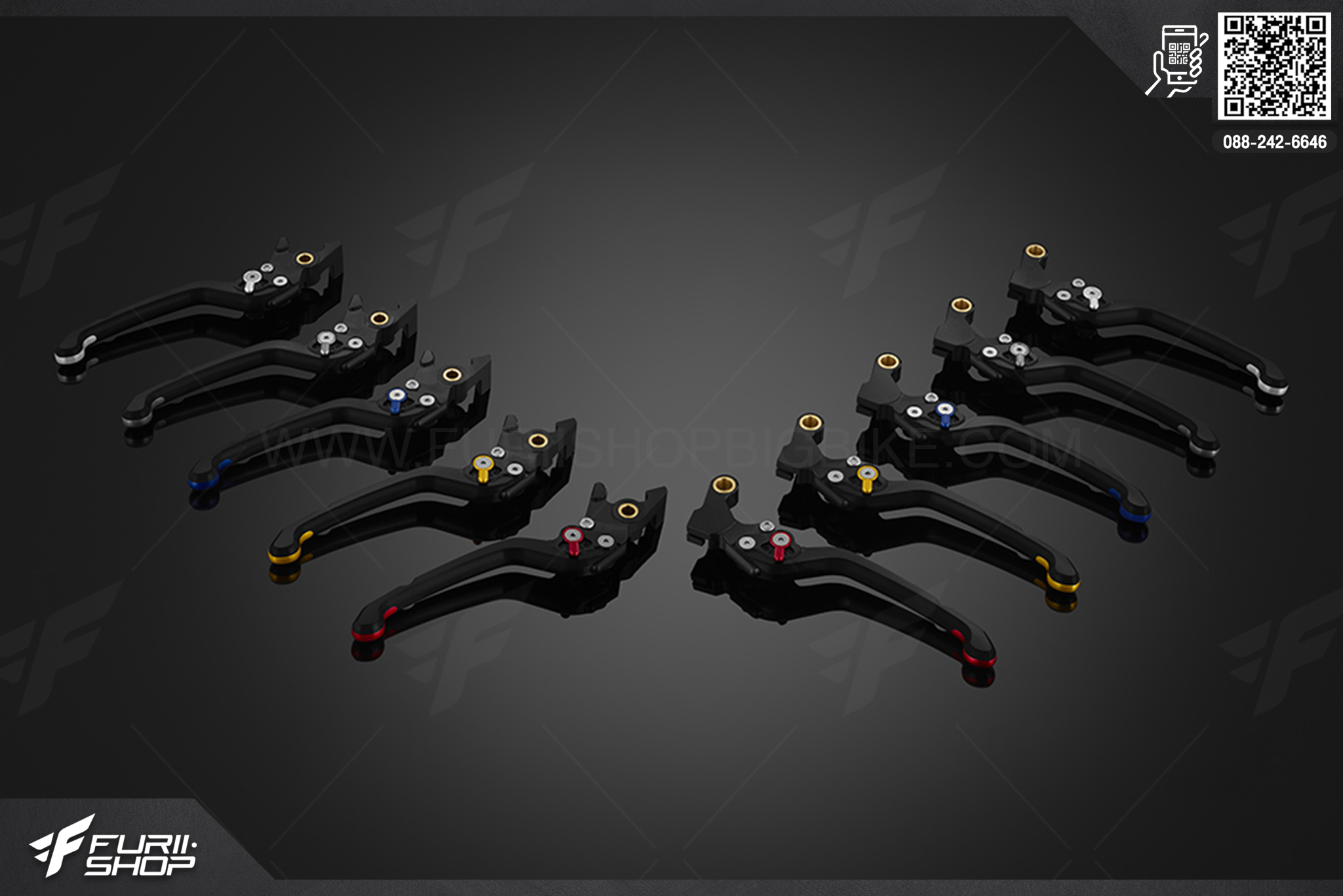 มือเบรก-มือคลัทช์ปรับระดับ รุ่นพรีเมียม Bikers Honda CBR650R มือเบรค มือครัช