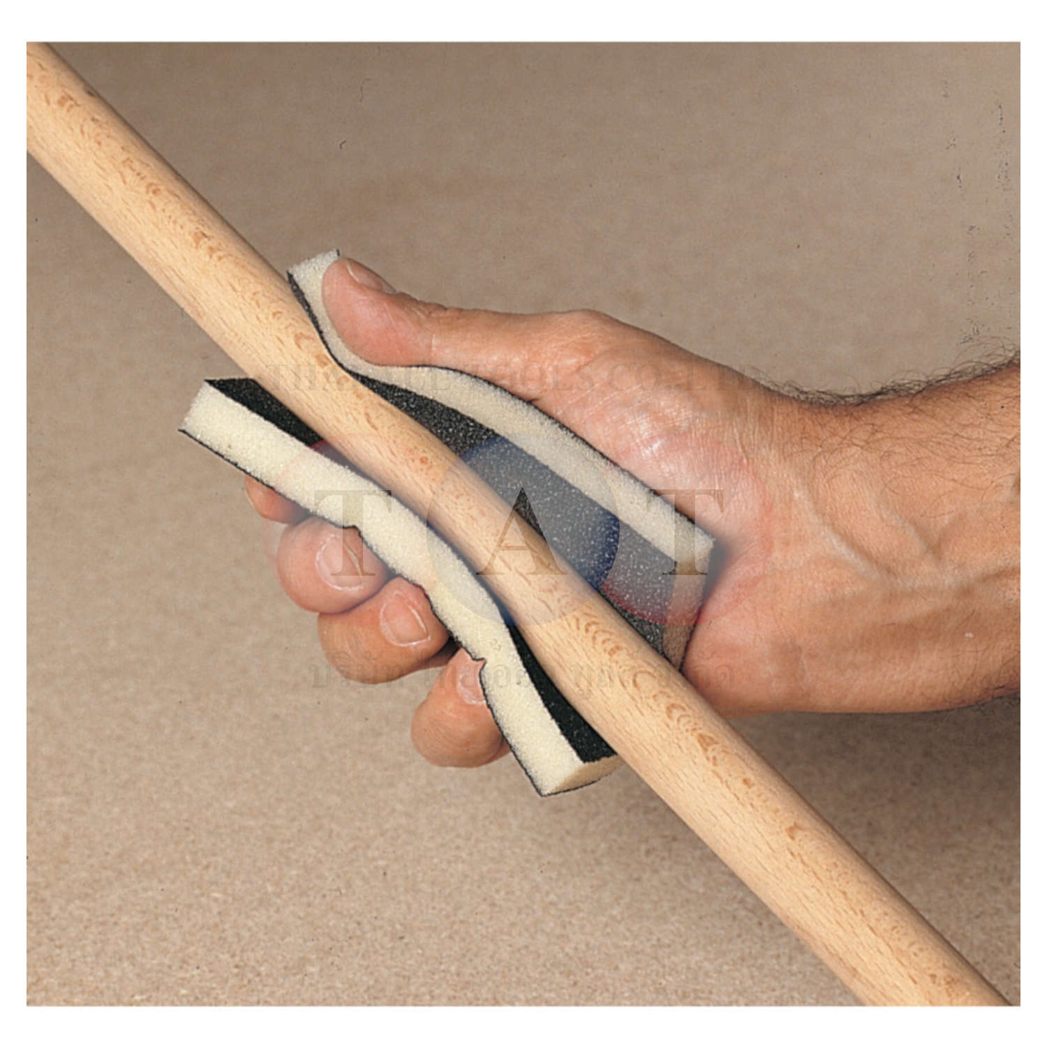 York.Double Sided Abrasive Coated Sponge Pads - 96x120x12.5mm - Fine - Pack of 25