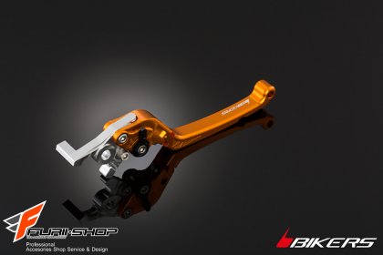 ก้านเบรคพับได้ก้านเรียบ Bikers สีส้ม for Z250sl