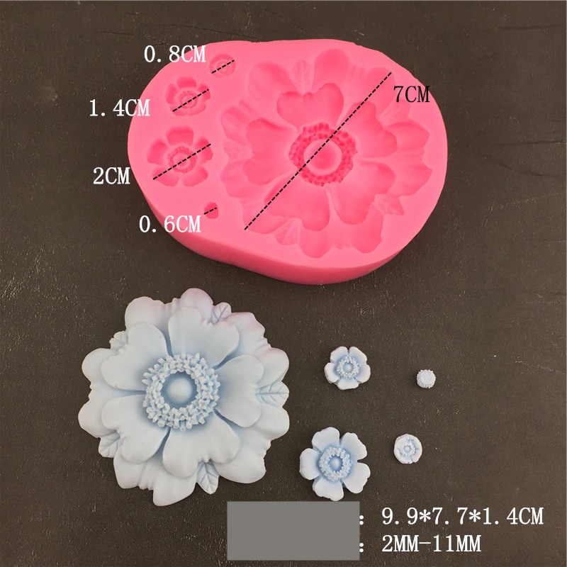 แม่พิพม์ซิลิโคน พิพม์วุ้น พิมพ์ฟองดอง ดอกไม้ เลือกแแบ