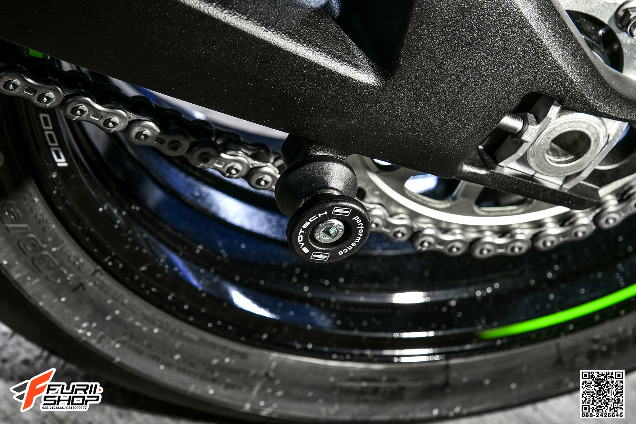 สปูน EVOTECH FOR KAWASAKI ZX10
