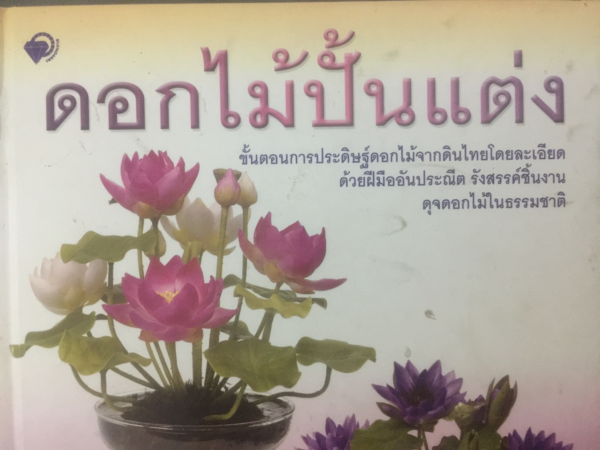 ดอกไม้ปั้นแต่ง. ขั้นตอนการประดิษฐ์ดอกไม้จากดินไทยโดยละเอียด ด้วยฝีมืออันประณีต รังสรรค์ชิ้นงาน ดุจดอกไม้ในธรรมชาติ ผู้เขียน ผศ.รัตนลักษณ์ ปัญจวุฒิพัฒน์ 0 กก.